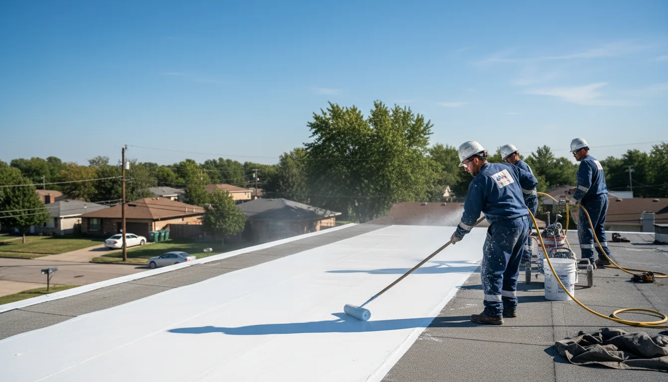 Commercial roof coating in Burlington, NJ near me